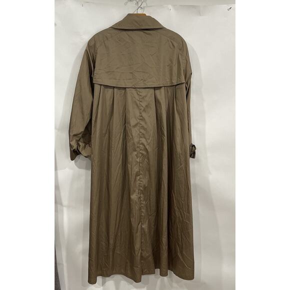 Vintage Rain Cheetahs Trench Coat Light Weight Brown Size 6 S/M Pockets Rain - Picture 2 of 11